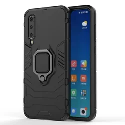 Hybrid Shockproof Case For Xiaomi Mi 9 Armor Ring Magnetic Car Holder Kickstand Holster Soft Bumper Cover For Xiaomi Mi9 Lite