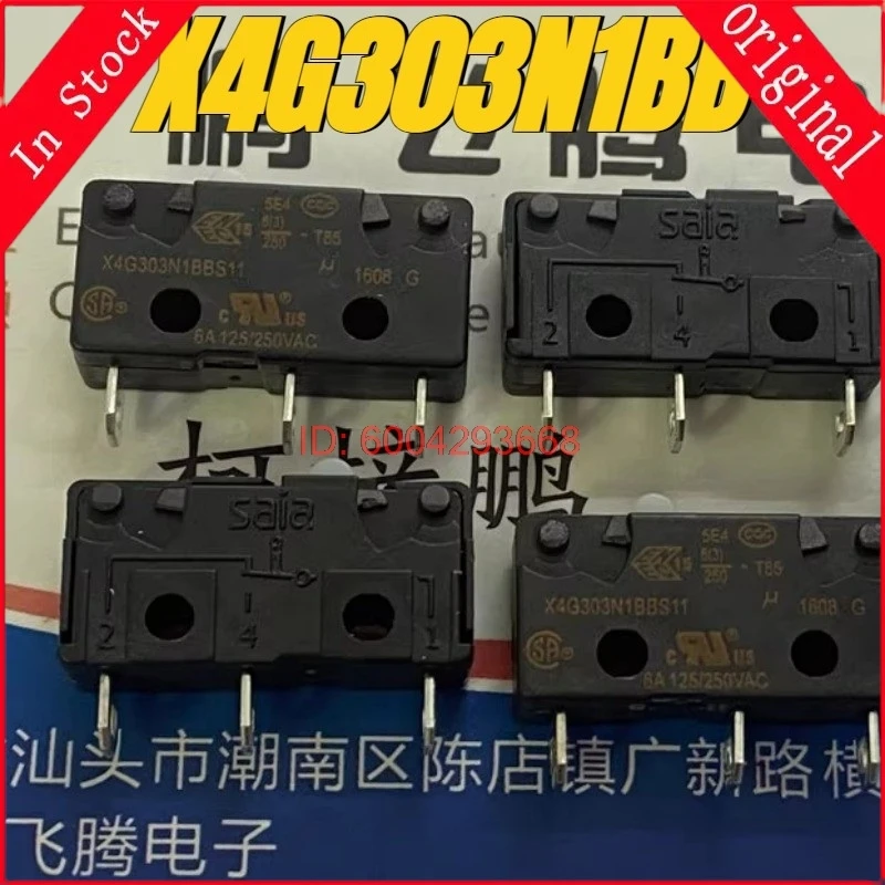 （New）1pcs/lot 100% original genuine Switch:X4G303N1BB 3pins Micro Switch Travel Limit Reset ButtonGood
