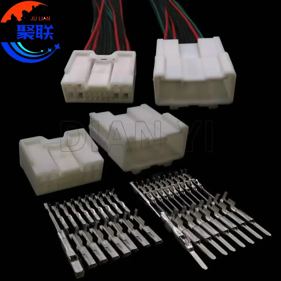 1Set 18Way 6098-3901 7282-4579 90980-12546 Car Hybrid Connector Auto Plastic Housing Unsealed Plug Car Wire Harness Socket