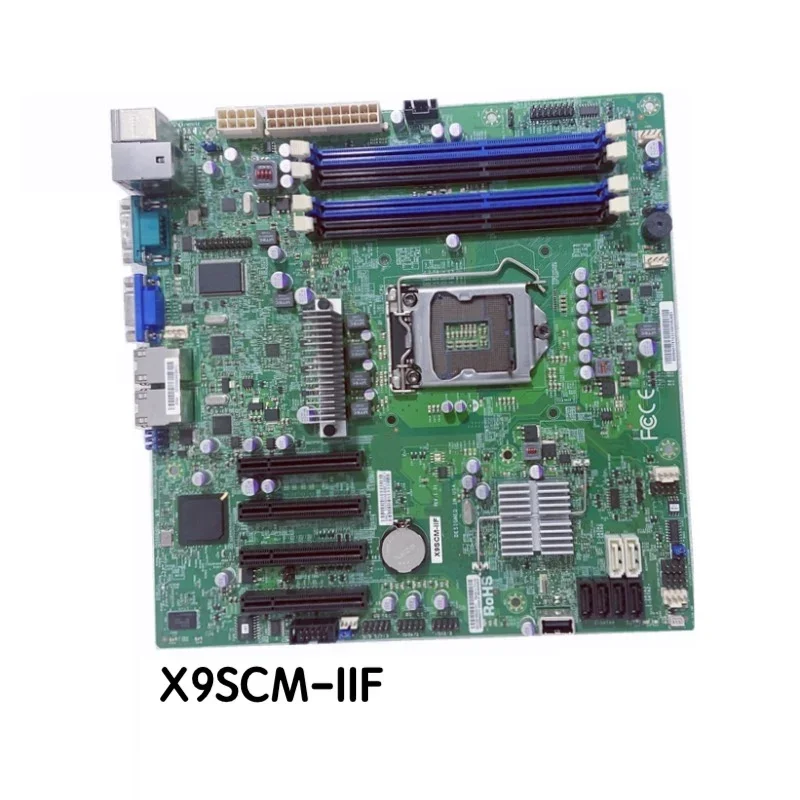 For Supermicro X9SCM-iif Workstation Motherboard X9SCM-IIF LGA1155 C204 Mainboard 100% Tested OK Fully Work Free Shipping