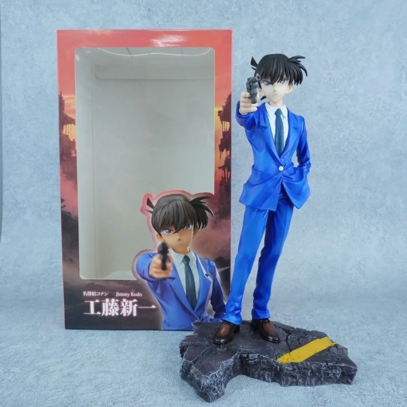 Auf Lager Conan Edogawa Action Figur Conan Figuras Anime Figur Peripherie Manga Gk Statue Modell Ornament Geburtstag Geschenke