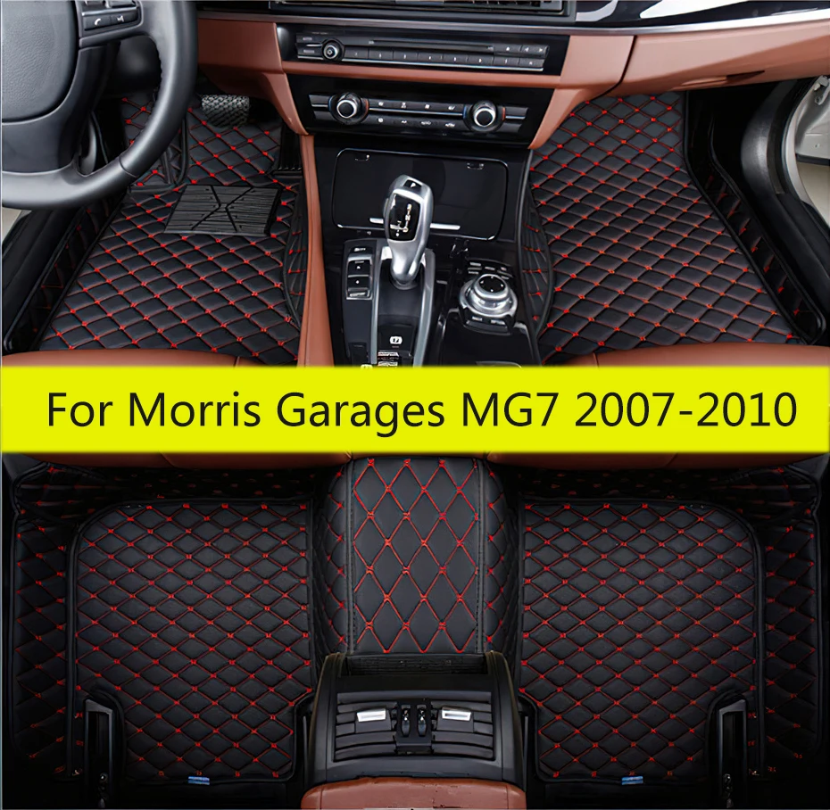 Car Floor Mats For Morris Garages MG7 2007 2008 2009 2010 Automobile Carpets Custom Vehicle Leather Foot Pads Car Mats Full Set