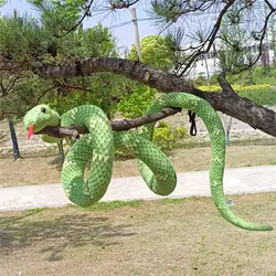 1Pc 200Cm/300Cm Giant Slangen Knuffel Simulatie Lange Gouden Python Gevulde Snake Plushie Kinderen Jongens gift Woondecoratie