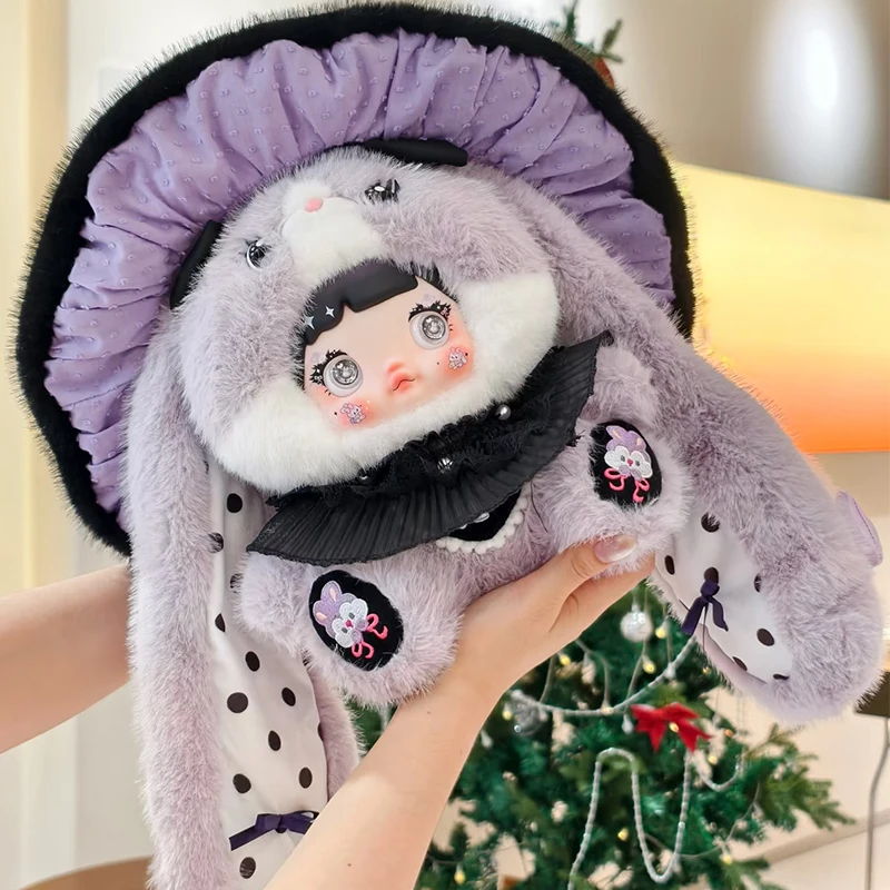 

Cute Nommi 400%V2 Vinyl Plush Blind Box Rabbit Doll Detachable Mushroom Sleeping Plush Doll Room Decoration Mystery Box Toy Gift