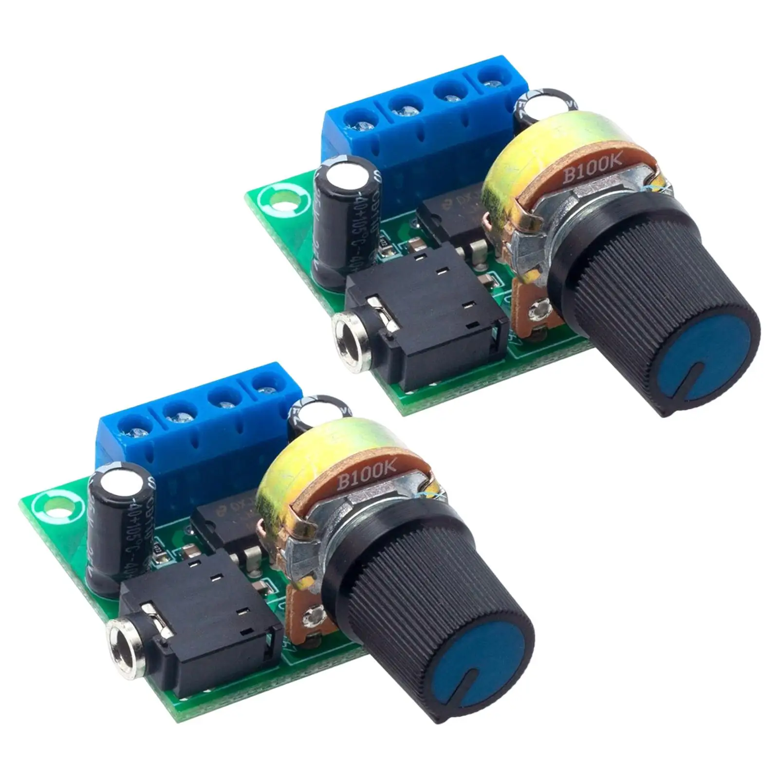 2x LM386 Mini Audio Amplifier Volume Control DC3-12V for DIY Sound