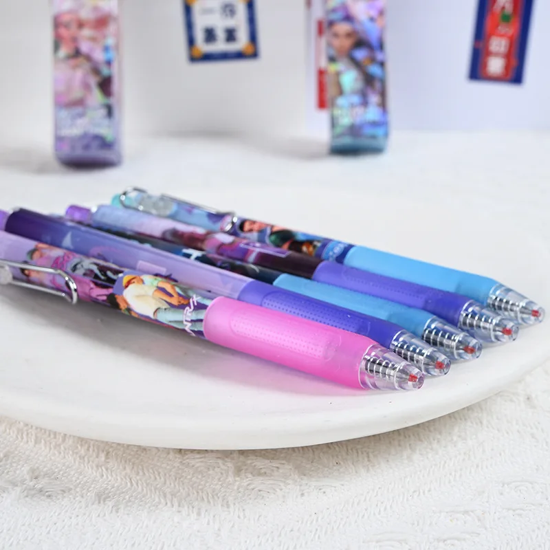 5/20psc لـ KPOP Witch Hunt Squad Press-Tip Pen INS-Style Girl Student Pen الكتابة السلسة قلم حبر جاف أسود محايد للجنسين #6