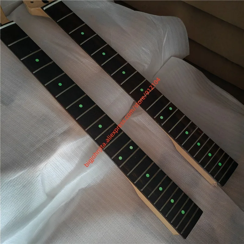

Luminous Dots 22 Frets Rosewood Fretboard Electric Guitar Neck,1PCS Diy Guitar Neck Replacement BJ864