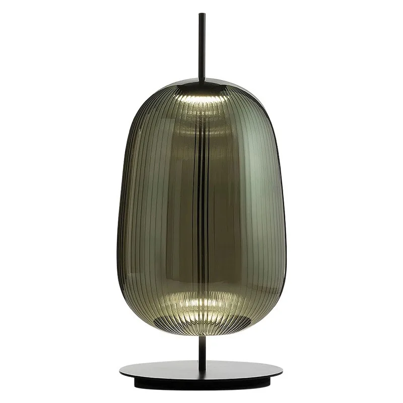 

Винтажный художественный круглый шар, декоративная прикроватная лампа для спальни, плиссированная настольная лампа из сферического витража