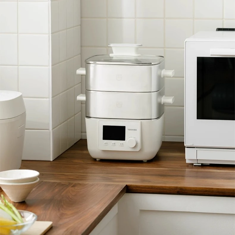 0 Plastic 0 Coating SE Electric Steamer - 2025 New Multi-functional All-in-One Pot, Ideal for Home Steaming and Stewing Dishes