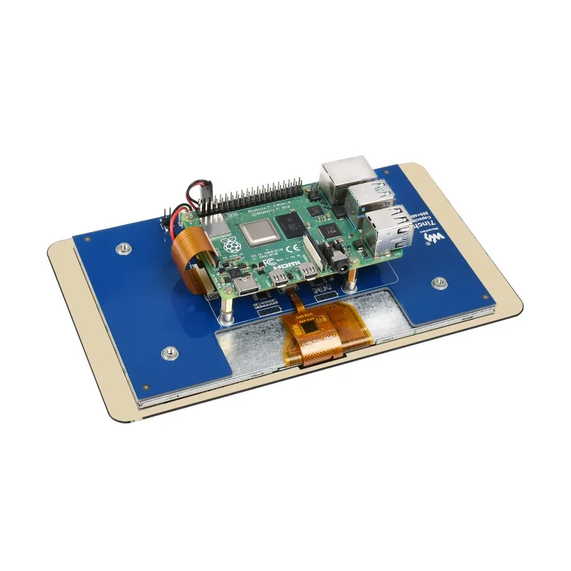 Waveshare 7inch DSI LCD, Capacitive Touch Display for Raspberry Pi, DSI Interface, 800×480