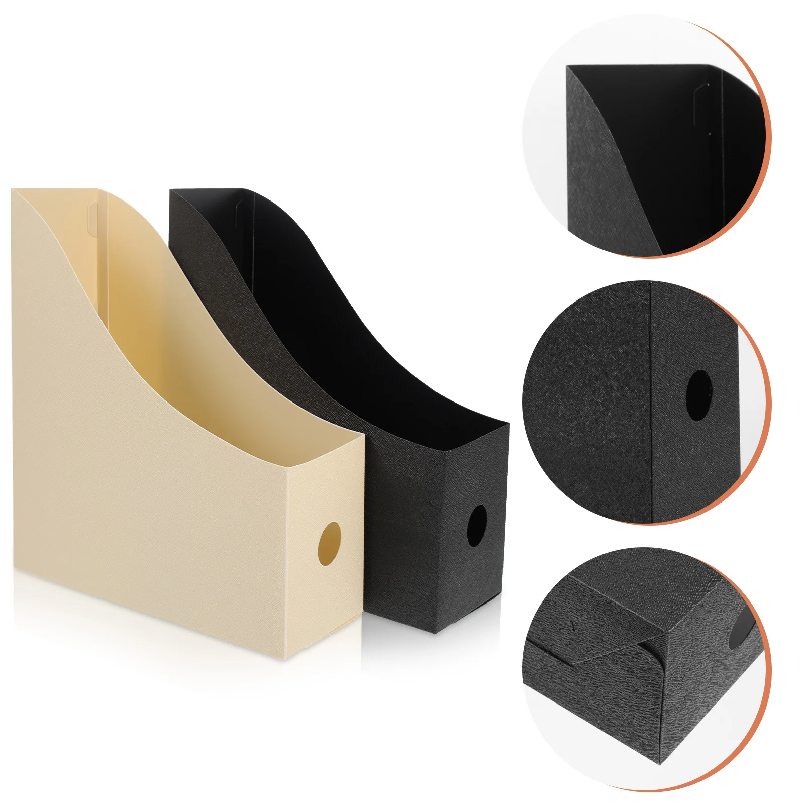 

2Pcs Desktop File Organizer Heavy Duty Book and Magazine Holder Office Accessory Wear Resistant File Storage for Home School Use