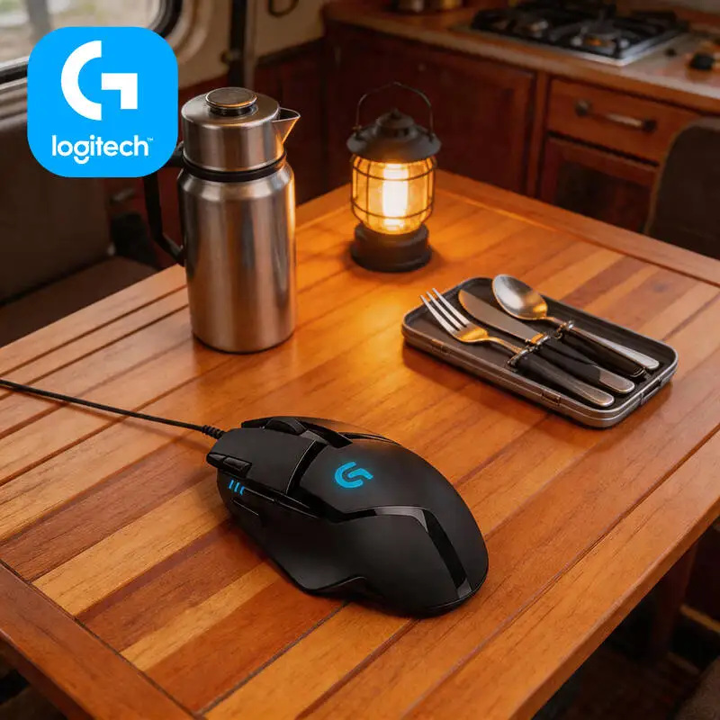 Mouse com Fio Logitech G402 Hyperion Fury com Tecnologia Fusion Engine, 20M de Clique, 4 Níveis de DPI, Antiderrapante para Jogos em PC e Laptop
