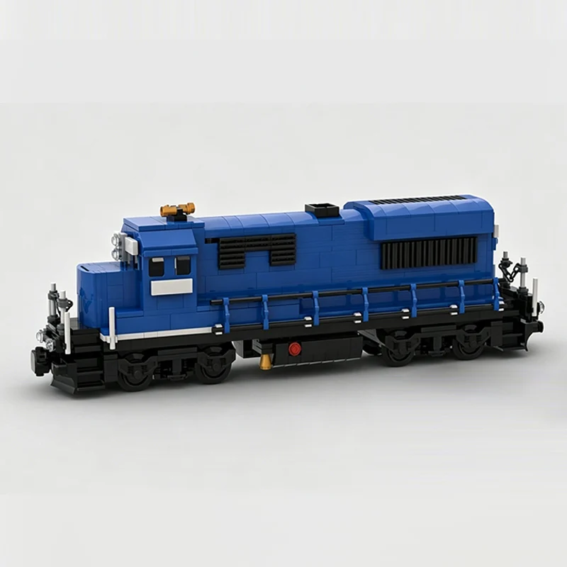 City Car Model MOC Building Bricks U18B Shunting Diesel Locomotive Modular Technology Gifts Holiday Assemble Children Toys Suit