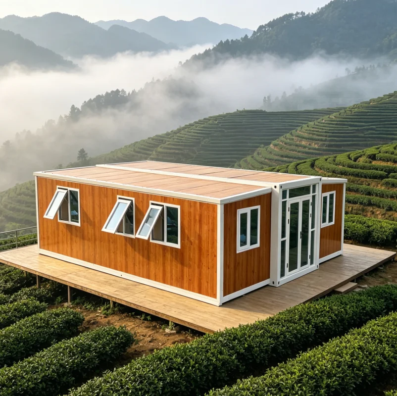 Yugong Portable Foldable House 20ft 2 Bedroom Prefab Cabin Quick Installation EPS Panel for Camping Site