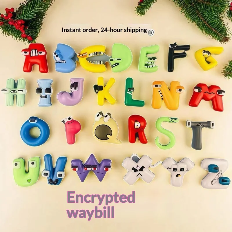 

Cross-Border Hot Selling 26 Designs Letter Legend Game Figurines Collectible Toys Cartoon Anime Accessories Decorations