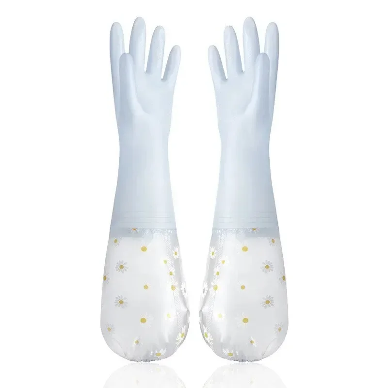 Waterproof Housework Cleaning Gloves Kitchen Cleaning Latex Household Dishwashing Laundry Gloves Wear Resistant Rubber Gloves
