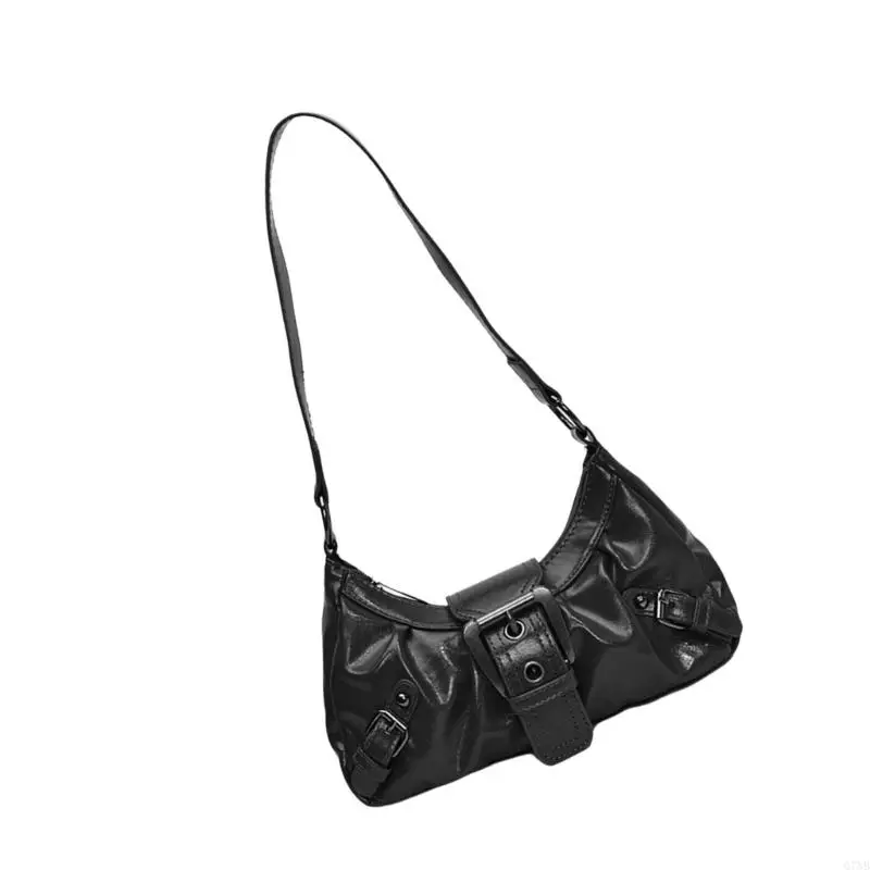 G7NB FAILLABLE Mujer Ruchada Pu Manija PU Bolso hombro Punk Clutch