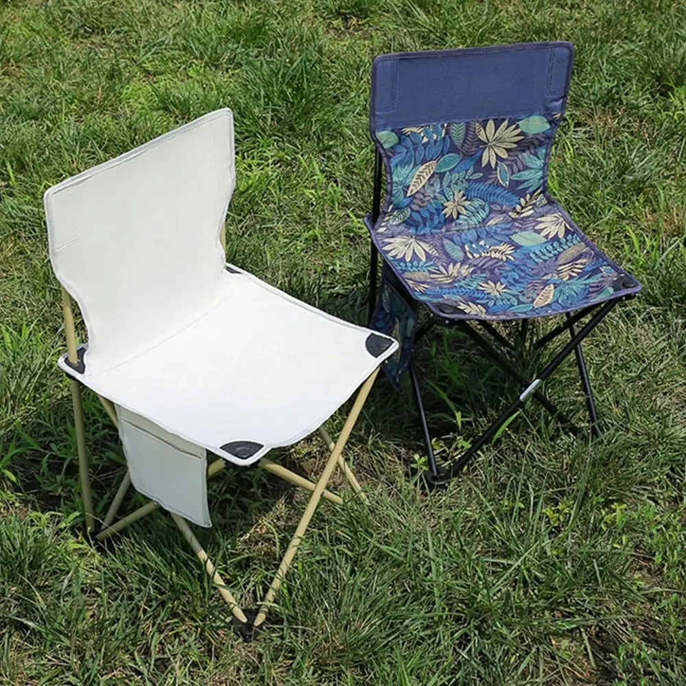 

Lightweight Foldable Camping Chair Hi-density Nylon Oxford Travel Fishing Chair Outdoor with Storage Bag