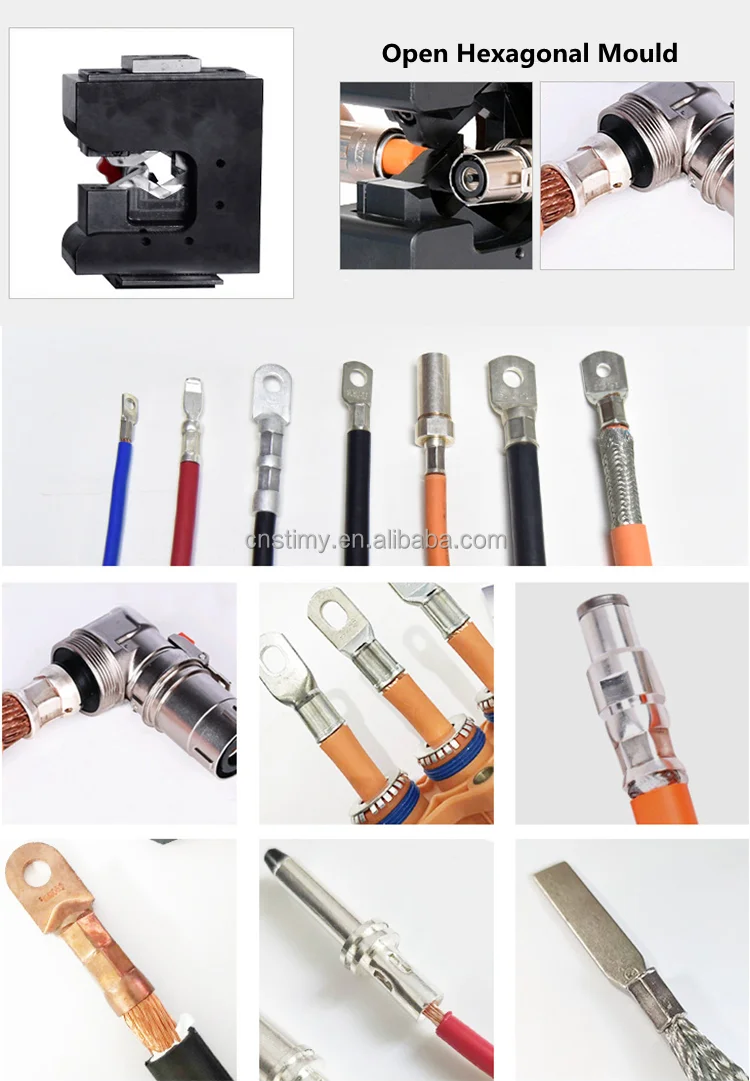 30T /50T Servo Motor Hexagon Terminal Cable Crimper Free Replacing Crimping Dies Terminal Machine