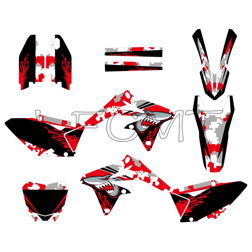 Motorcycle Decor Sticker Graphics Background Decals Kit Fit for SUZUKI RMZ450 RM-Z450 RMZ 450 2008-2017 2016 2015 2014 2013 2012
