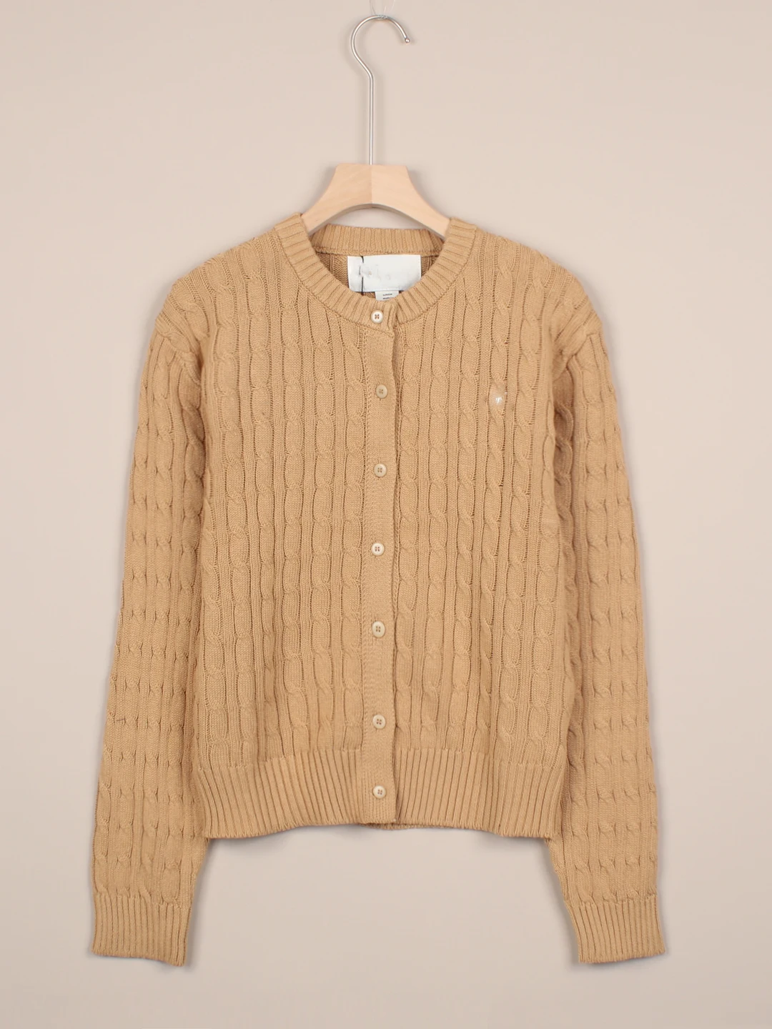 Women's Knitted Cardigan Long Sleeve round Neck Buttoned Cotton Yarn Twist Patterned Sweater Jacket Multi-Color Autumn Fashion