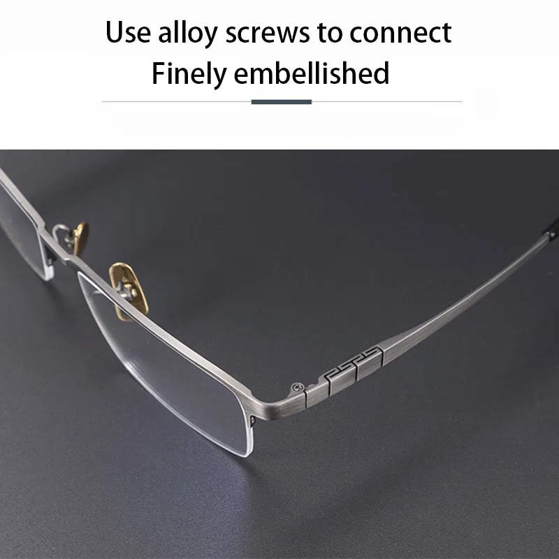 Smart Bike Photochromic Anti Blue Light Reading Glasses Computer For Men Ultralight Business Half Frame Sun Presbyopic Glasses