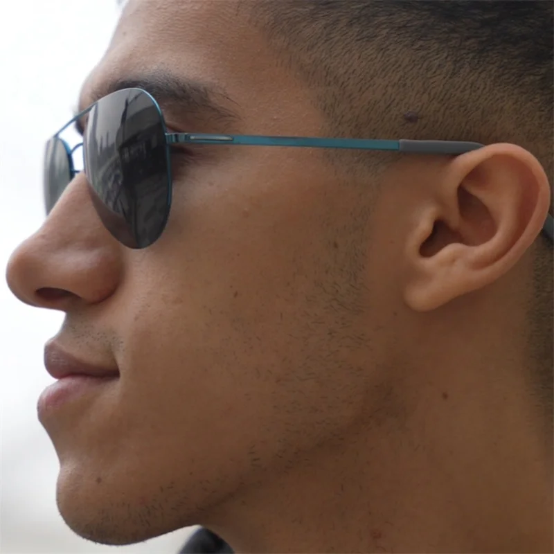 New Brand Design Screwless Sunlgasses Men Polarized Pilot Sun Glasses Ultralight Double Beam Outdoor Driving Eyeglasses Gafa image 5