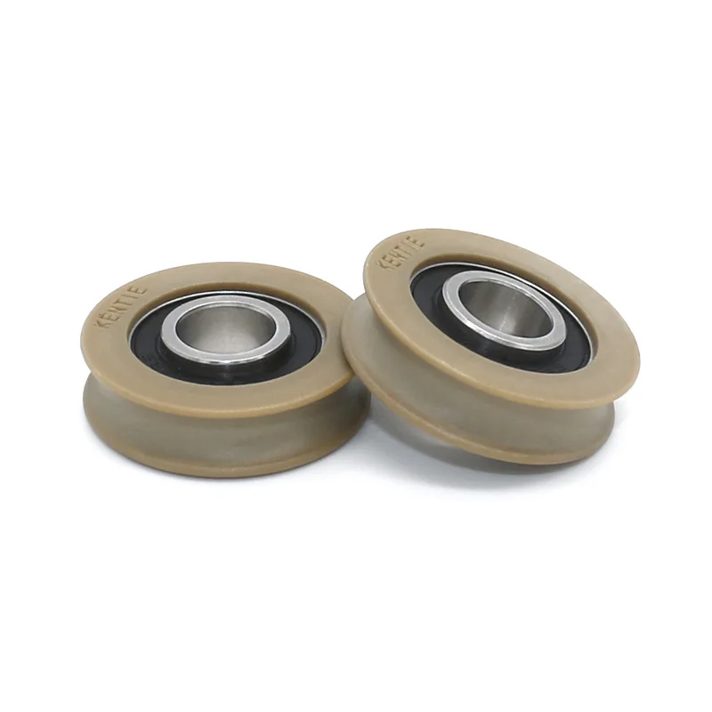 Smart fitness equipment U-shaped 6900RS deep groove ball bearing wrapped with plastic pulleys 10*30*9mm