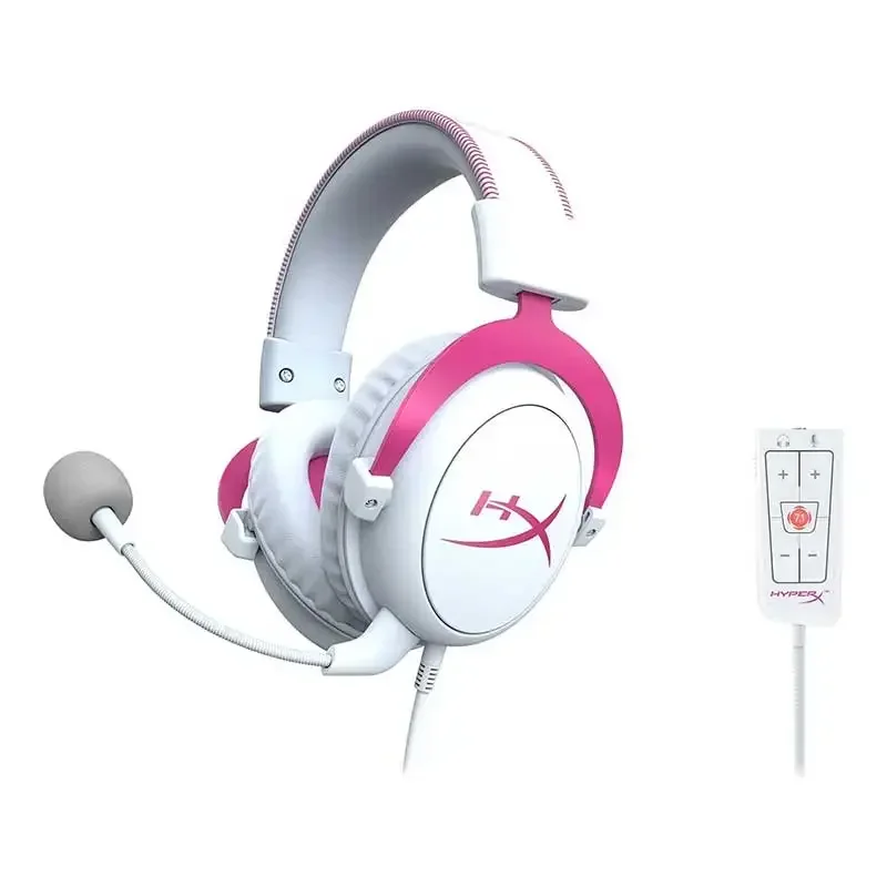 2021 New Arrived Wired 2.4G Hyper X Cloud II Aluminum Frame Gaming Headset Hyper X Headset Earphone