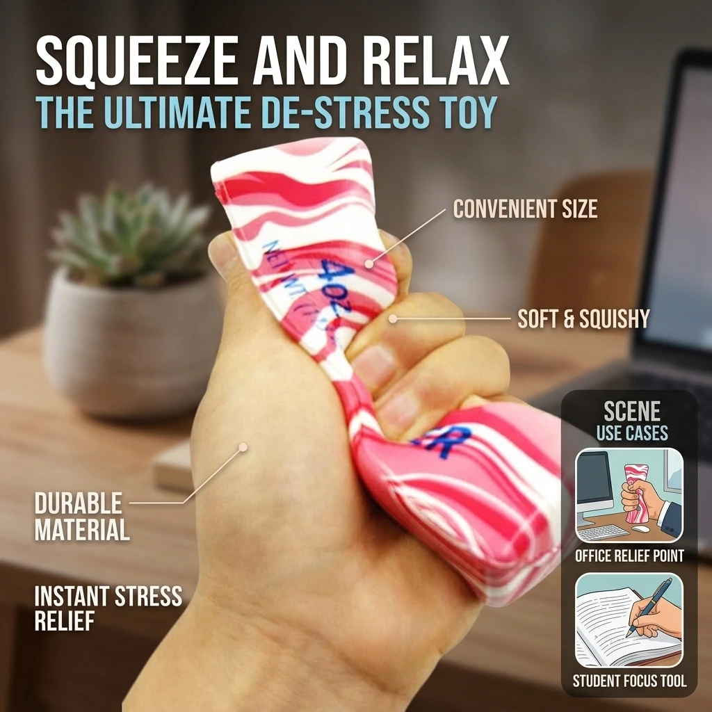 Alpine Flowline Super Soft Slow Rebound Colorful Butter Stick Cream Bar Music Decompression Toy for Stress Relief