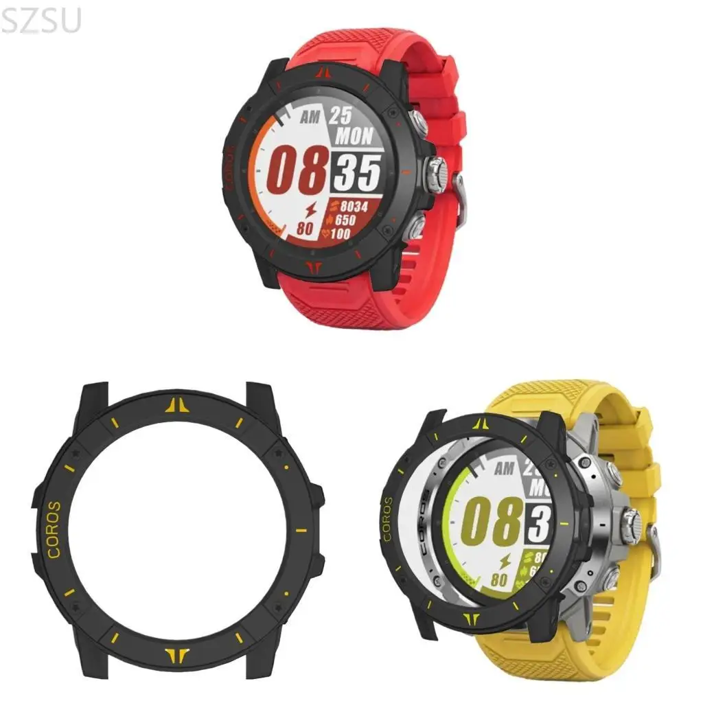

SZSU ПК рамка Защитная пленка для экрана для COROS VERTIX 2S SmartWatch браслет аксессуар защитный чехол