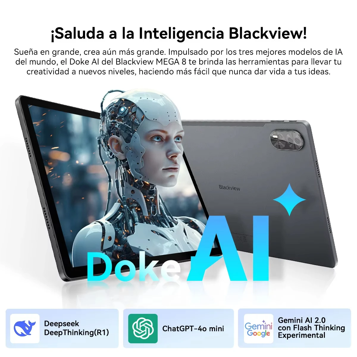 Tablet Blackview MEGA 8 Unisoc T620 2025, tela FHD+ de 90 Hz, 12 GB + 24 GB de RAM, 512 GB de ROM, bateria de 11000 mAh, Android 15, 4G, Tablets PC