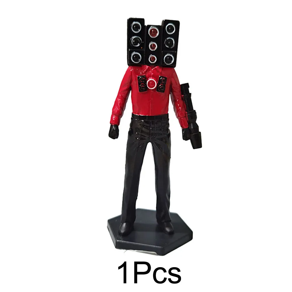 

1Pcs/Set Skibidi Toilet Doll Action Figure Toys Toilet Monitor Man Game Figure Cake Decoration Halloween Christmas Gifts