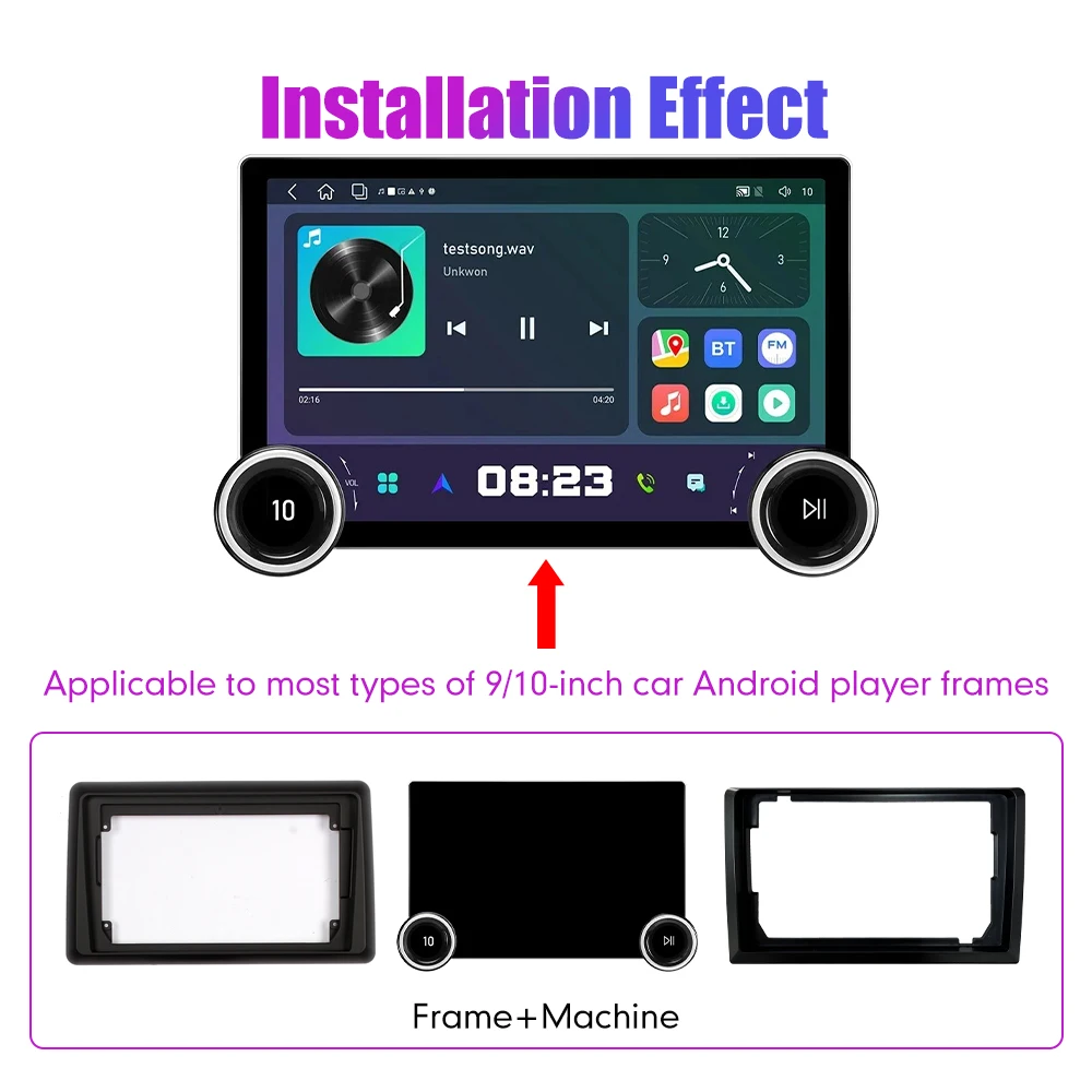 11.8 Inch 2K Double Knobs 2 Din Car Radio For Honda Express 2021 Car Radio DVD Multimedia Video Player Android Auto Carplay