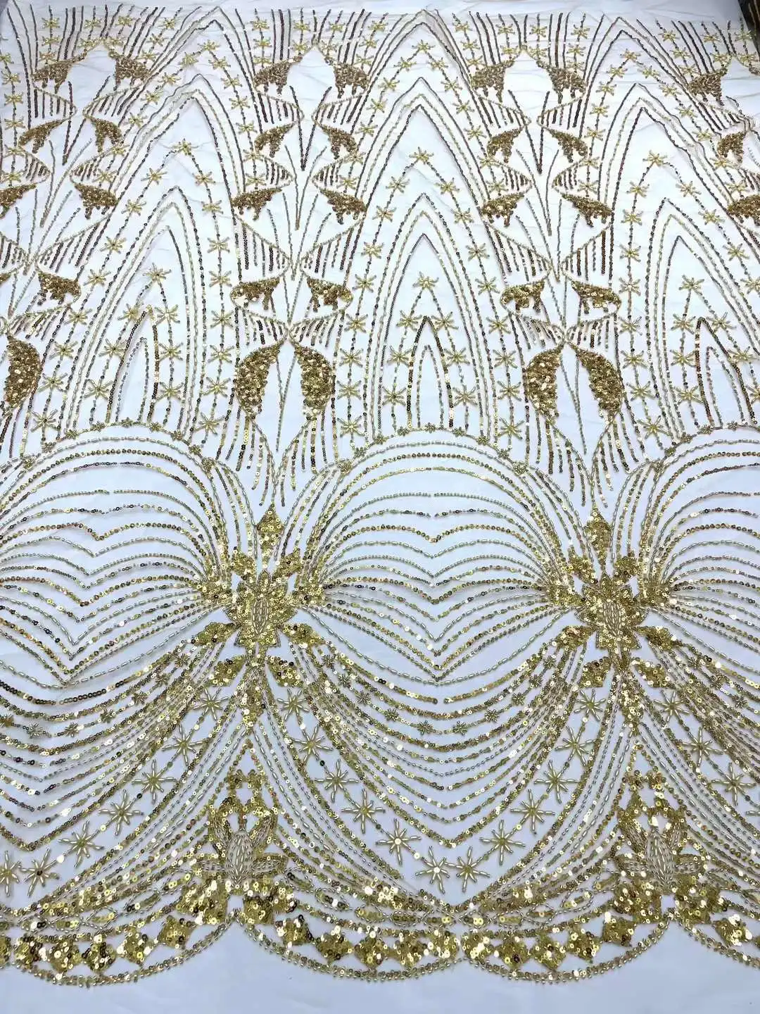 2024latest Best Quality Soft Elegant Delicate Beaded tube lace With Stones Fabric For Party Evening Dresses NN6768_Z