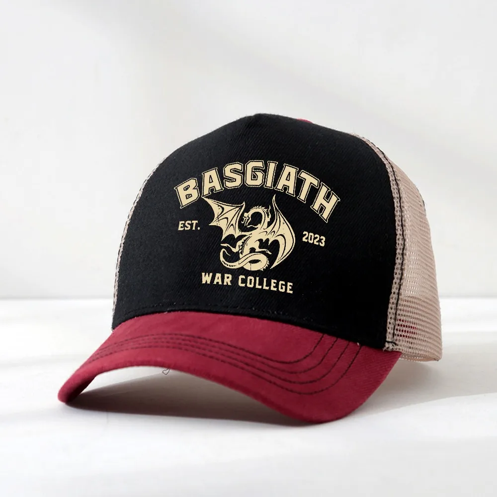 

Vintage Basgiath War College Baseball Cap Unisex visor Mesh breathable Cap Fourth Wing Outdoor Workouts Gift Hats Cap