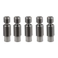 5PCS Original FLSUN QQ-S PRO Heatbreak Throat V6 Hotend Heat Break Metal Tube QQS 3D Printer Part 1.75mm