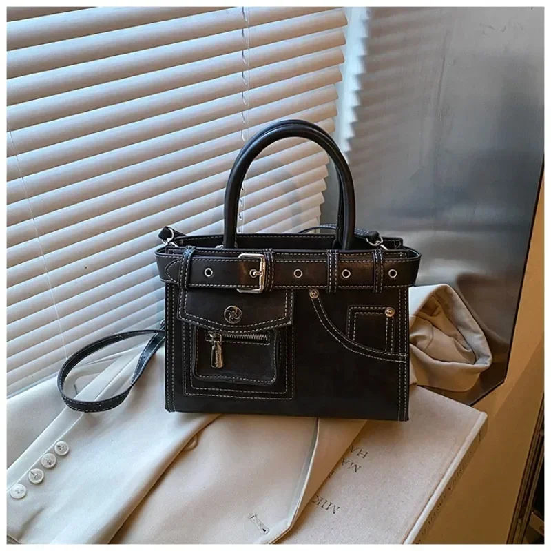 

2024 Autumn New Retro Niche Design Handbag, Large Capacity Tote Bag, Textured Crossbody Bag Mode Crossbody Bag Femme