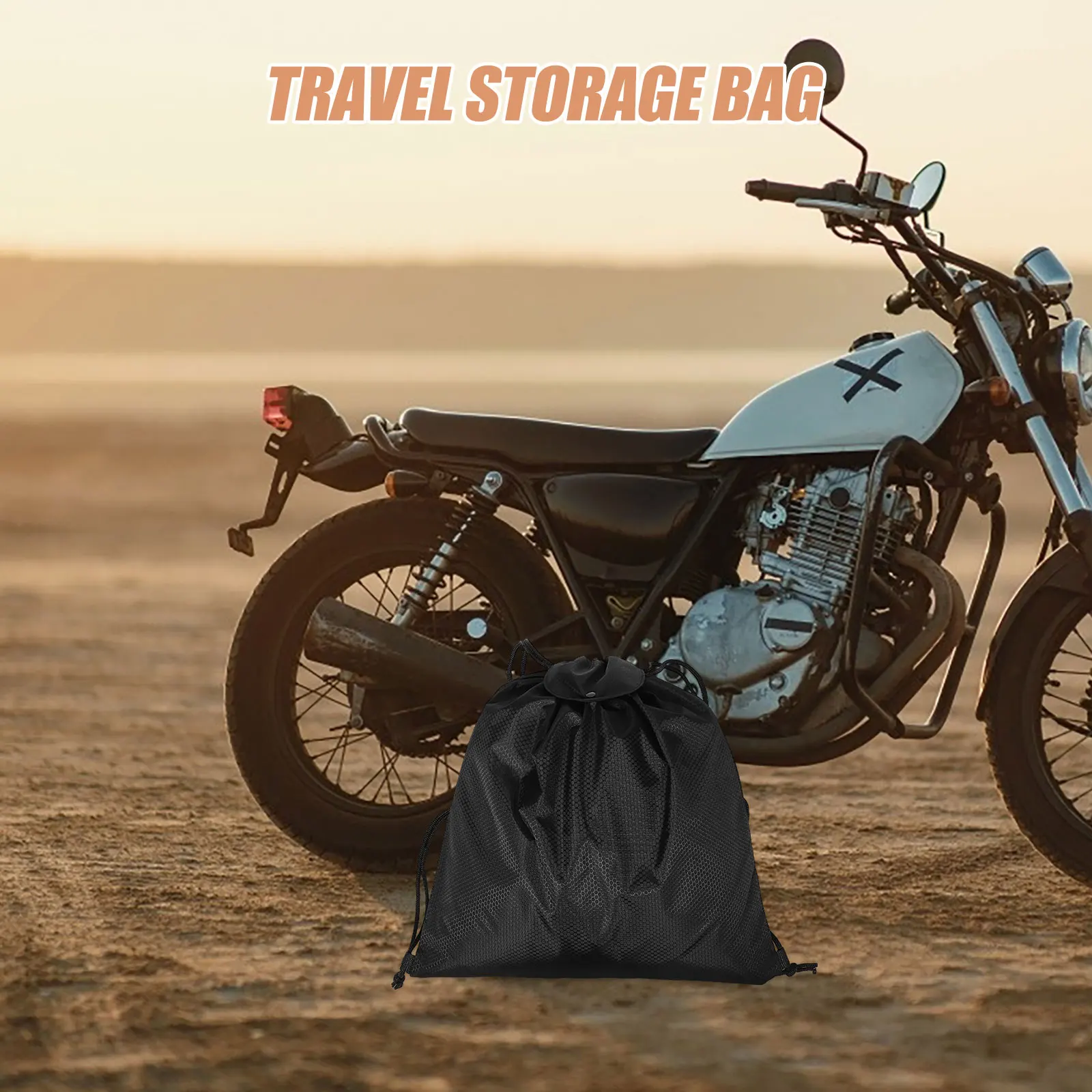 

Motorcycle Storage Bag Thickened Waterproof Large Capacity Portable Backpack Travel Outdoor Carrying Pouch