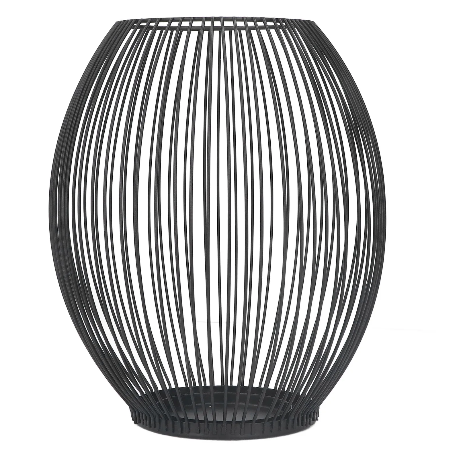 

Metal Candle Holder Matt Black Retro Style Decorative Iron Large Cage Candle Holders For Table Ornaments