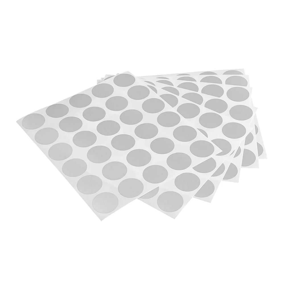 6 Sheets Scratch Off Stickers Diy Raffle Cards Circle Lottery Decals Pvc Self-Adhesive Labels Party Game Prizes Peel-Off Tickets