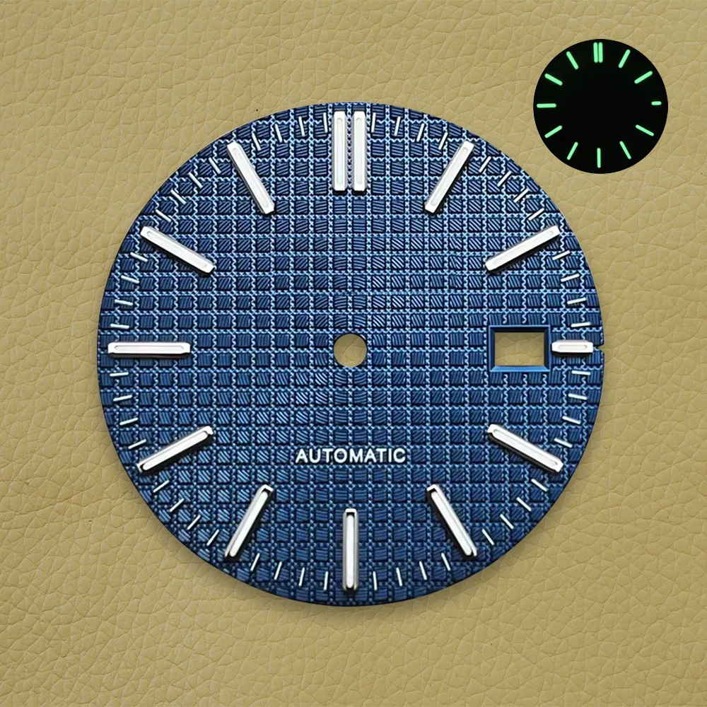 31.8mm High Quality S Logo Oak Dial Fit NH35/NH36/7S/4R Japanese Movement Green Luminous Watch Modification Repair Accessories