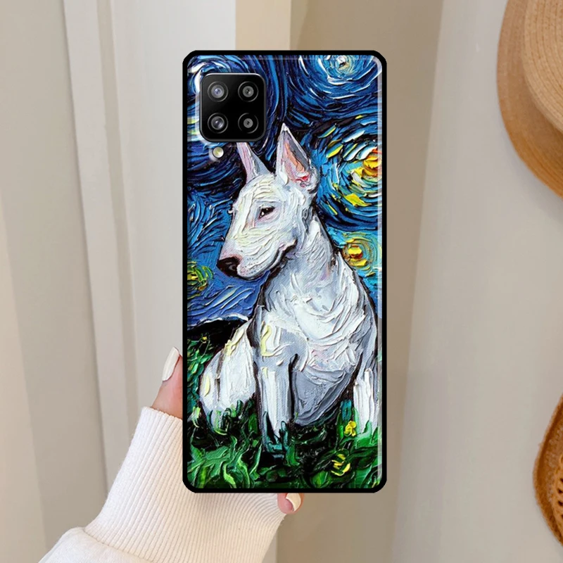 Bullterrier Bull Terrier Dog For Samsung Galaxy A14 A34 A54 A51 A71 A31 A12 A22 A32 A52 A50 A13 A33 A53 A73 Back Case image 2