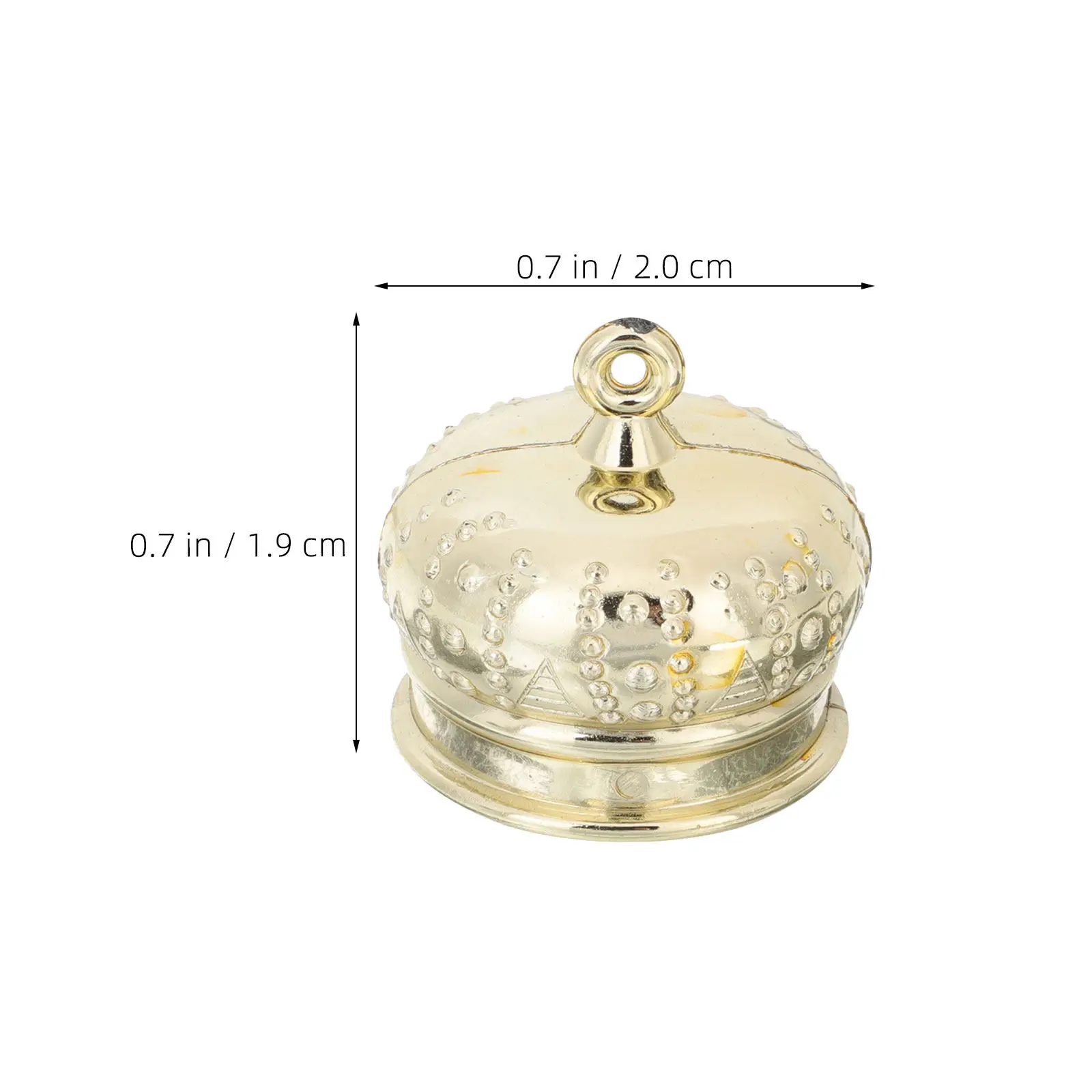 50 Pcs Jewelry Making Findings Tops Caps Electroplated Gold Hanging Head Diy Ornament Caps Gold Plated Hanger Caps Fittings