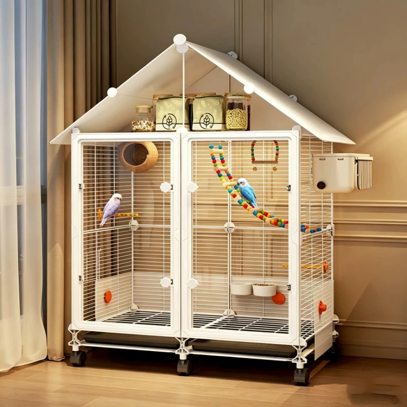 Aviary Cockatiel Small Bird Cages Nordic Outside With Pedestal Bird Cages Flight Stand Parrot Gabbia Per Uccelli Pet Products
