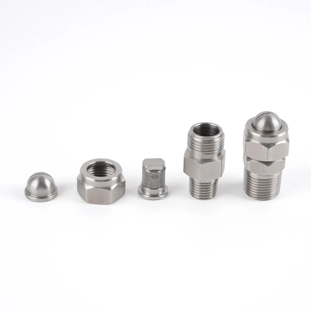 

304 Stainless Steel Air Blowing Nozzle 1/4" 3/8'' Male Thread Slotted Fan-shaped Air Nozzle for Drying Cleaning