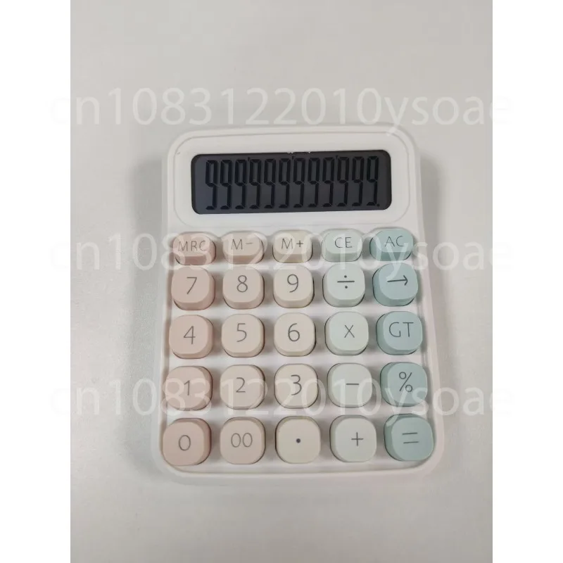 

12-значный механический калькулятор клавиатуры Dopamine Candy Color, портативный для домашнего школьного офиса