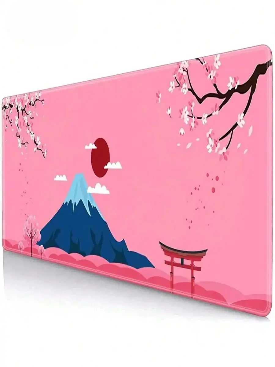 

Pink Mt Cherry Blossom Sakura Mouse Pad Gaming XL Home Custom Mousepad XXL MousePads Soft Natural Rubber Carpet Table Mat