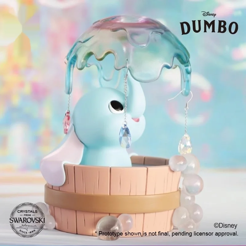 New Disney Dumbo Bathing Style Cute Trendy Desktop Ornament Swarovski Co Branded Crystal Doll Toy Festival Birthday Gift