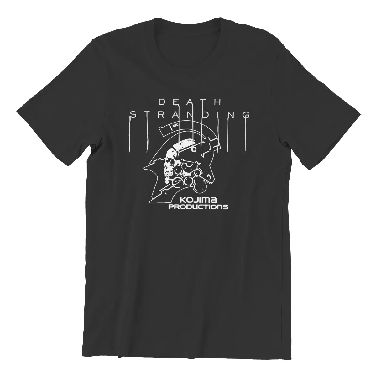 Death Stranding Logo Text and Kojima printed T-Shirt for Men Pure Cotton vintage Oversized Hideo kojima Metal gear solid